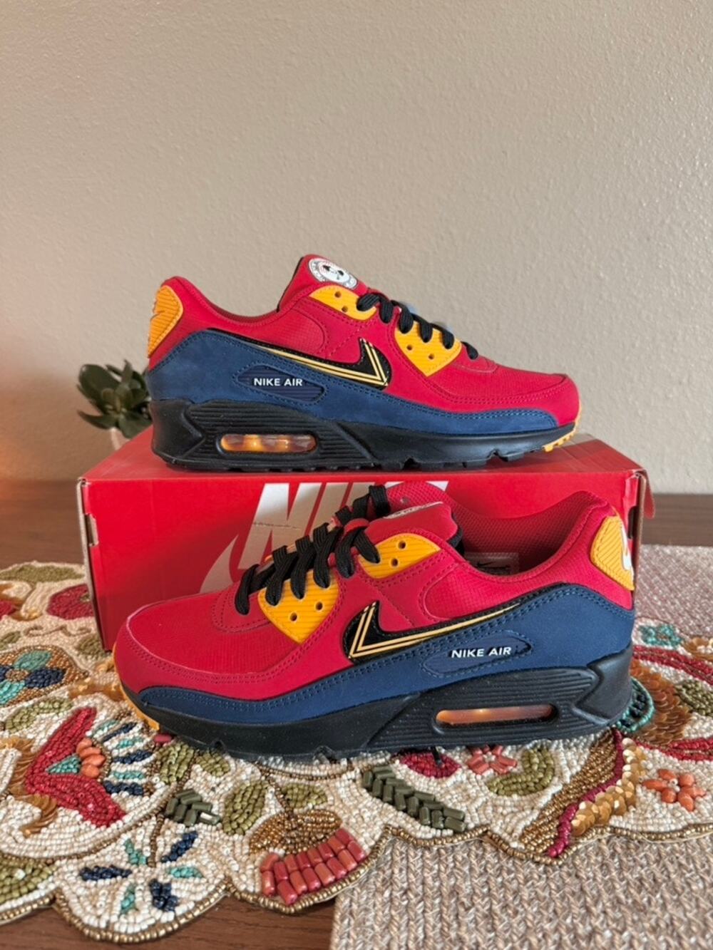 Nike Air Max 90 London City Pack 2020 University Red Black Basement CJ1794 600